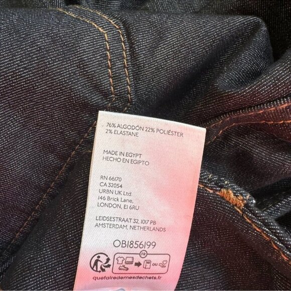 NWT Anthropologie Maeve Colette Wide-Leg Jeans Dark Wash Denim Blue 26 - Picture 5 of 11